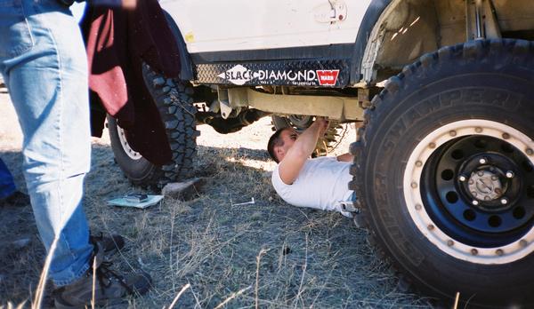 With a 12mm socket, and a portable mechanic, you can fix almost anything on a Samurai
