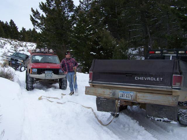 turning the truck around in the road