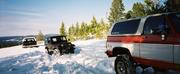 How to turn a CJ-7 into a CJ-8:  hook up two Blazers, and PULL!! 