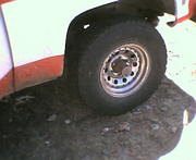 Man, this spare is hideous, anyone have a 15X8 white spoke they wanna get rid of?