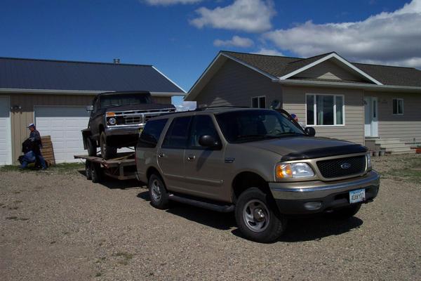 Blair\'s Ford behind his Expedition