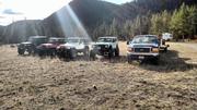 Tom unloaded his Scout II at Whitehouse Campground outside of Bernice - Whitehouse offers an outhouse