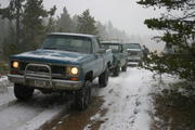 It started snowing!