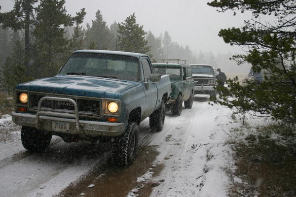 It started snowing!
