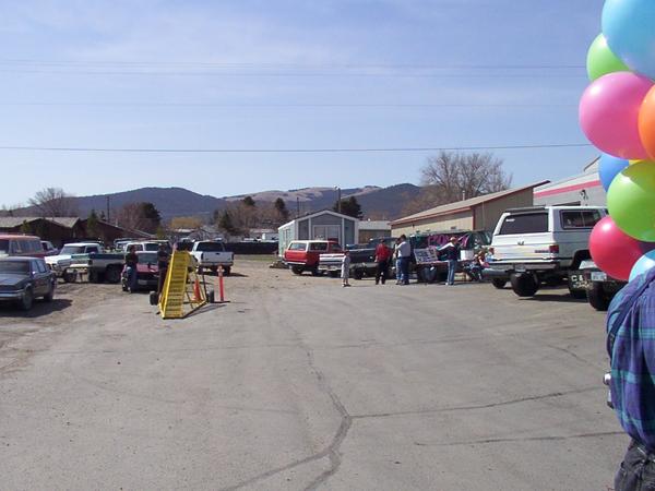 View from the parking lot entrance