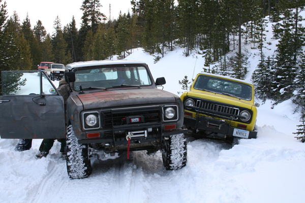 Picking Todd's Scout back up on the way home