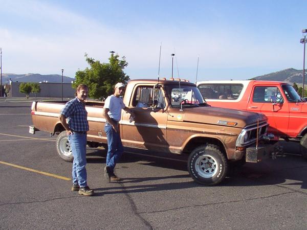 Doug and Gary, standing next to Gary and Kim's F100