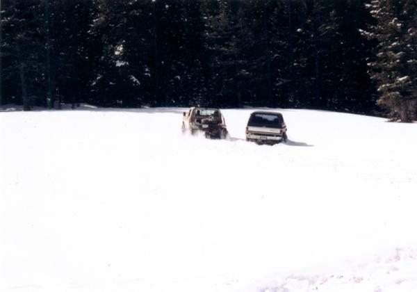 Snow field up Patosi