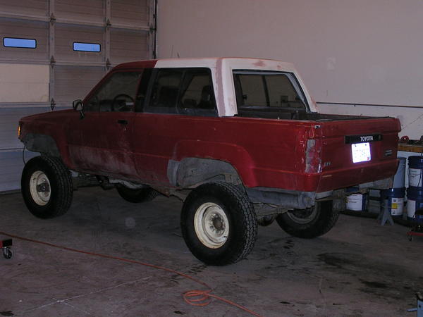 Window frame back on. Bondo time.