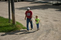 Cascade's Bud Wheeler and his granddaughter