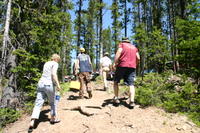 Lunch is over - hike back to the trucks.  Kelly Lietzow, Chris Lamping, Dennis Lietzow