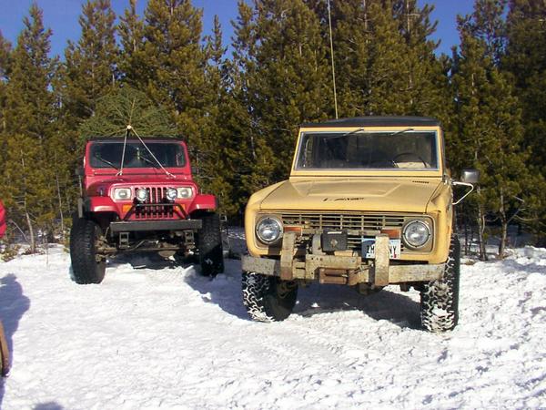 Rich's YJ and Loretta's Bronco