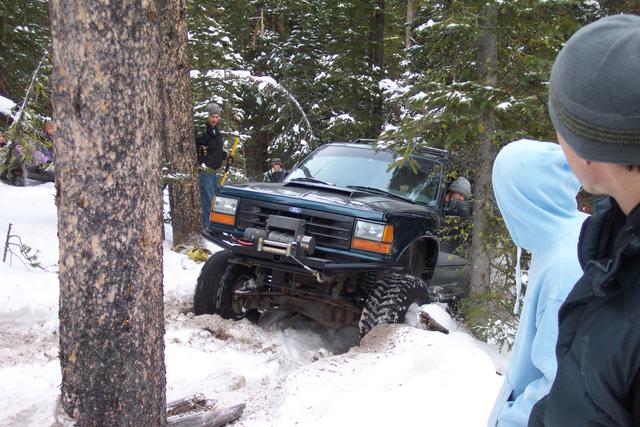 Chris Lamping in his Explorer