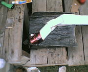 yes, it does include a pop can, some PVC pipe, and card board, and a long piece of ABS plastic, but it flows air well.