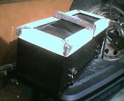 Nice tight fit on the bottom of the box. Next I have to make the brackets that will allow it to be bolted in.