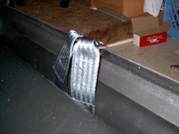 I sewed these belts at the length I wanted them, instead of having all the extra bits and pieces for the "universal" f