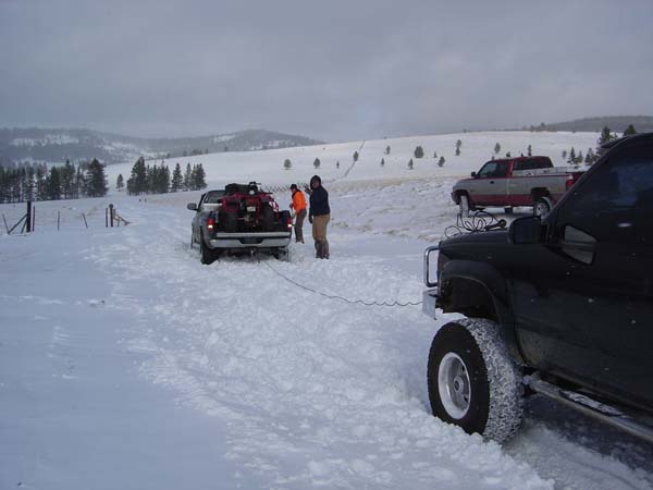 Warn 12,000 winch pullin cummins AGAIN !