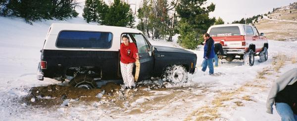 Blazer pullin mike's blazer 2nd time!