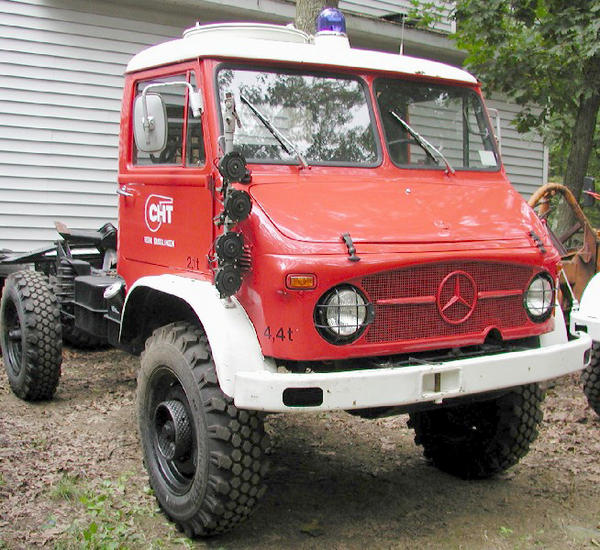 1964 mercedes benz unimog ex fire truck.