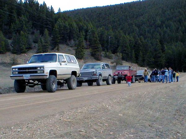 P3300014 - "Bunching up" up on Lost Horse Creek road.