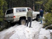 P3300017 - First Stuck. Trail Boss, Dennis, is a little off the side.