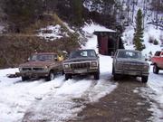 Parked outside the Boulder Tunnel