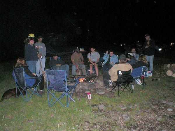 Campfire festivities and story telling.